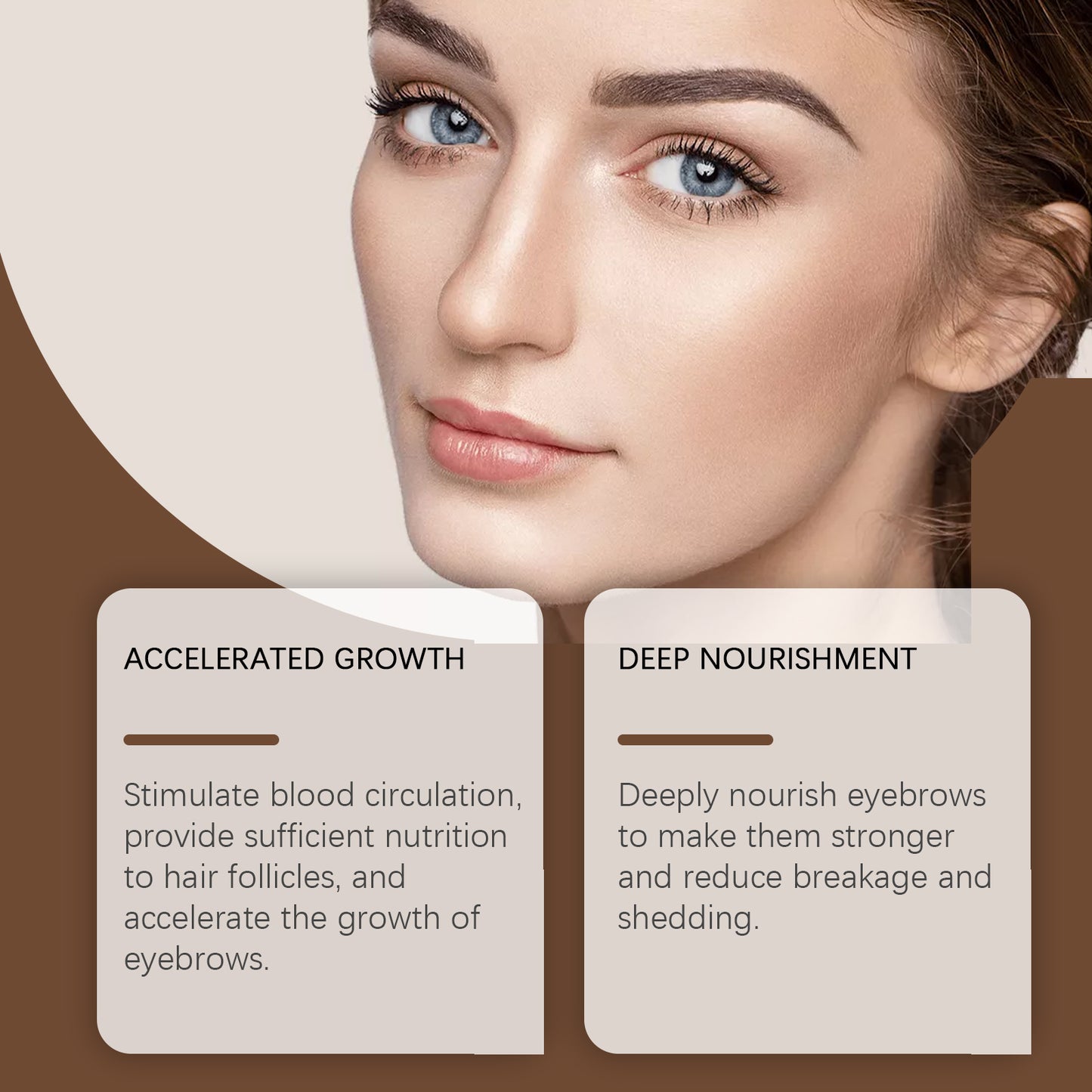 West&Month Eyebrow Care Essential Oil, Gentle Moisturizing Brow Root Sweet Natural Beauty Care Solution