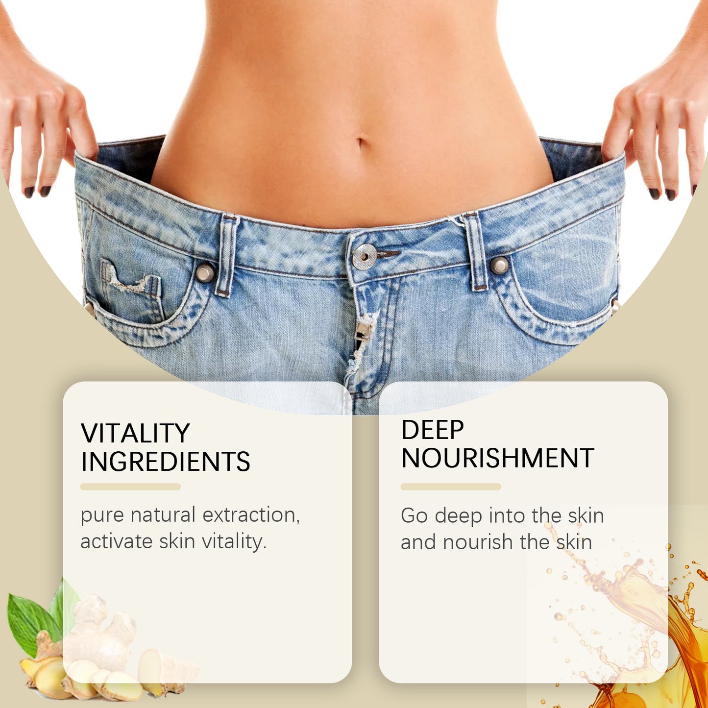 West&Month Skin Firming Body Oil, Herbal Essence Moisturizing And Firming Body Care Oil For Lazy Skin