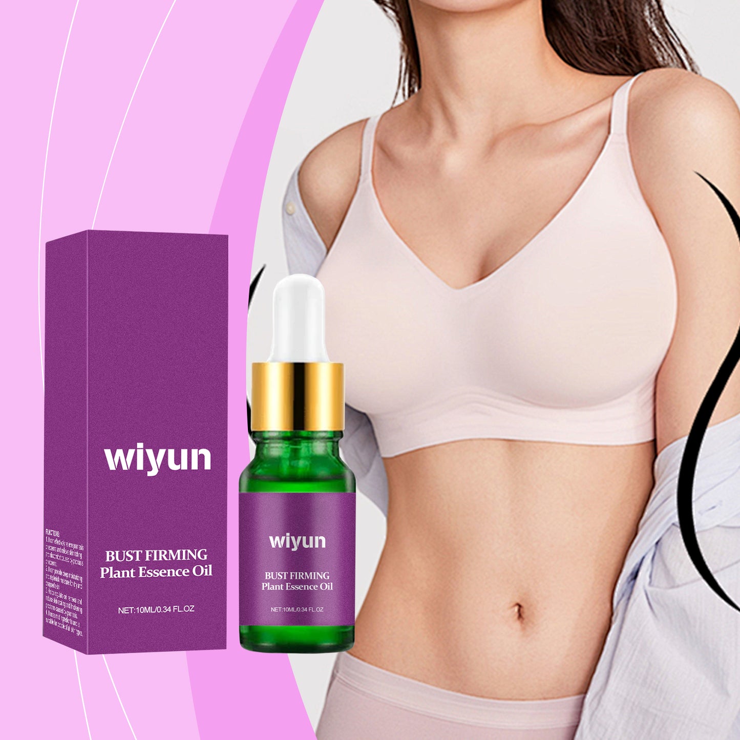 Wiyun Chest Care Essential Oil Moisturizes And Firmers Chest Care And Lifts Skin Beauty Massage Oil