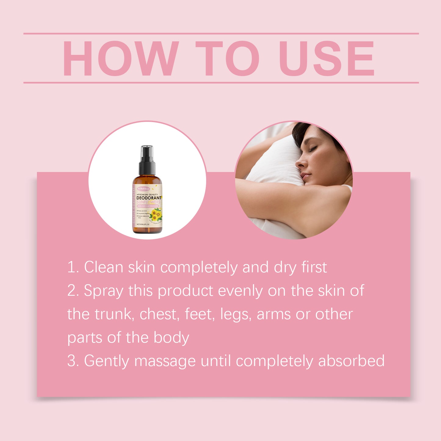 WoodSleep Sunflower Magnesium Oil Spray supplements with magnesium to soothe the body, nourish sleep and boost vitality