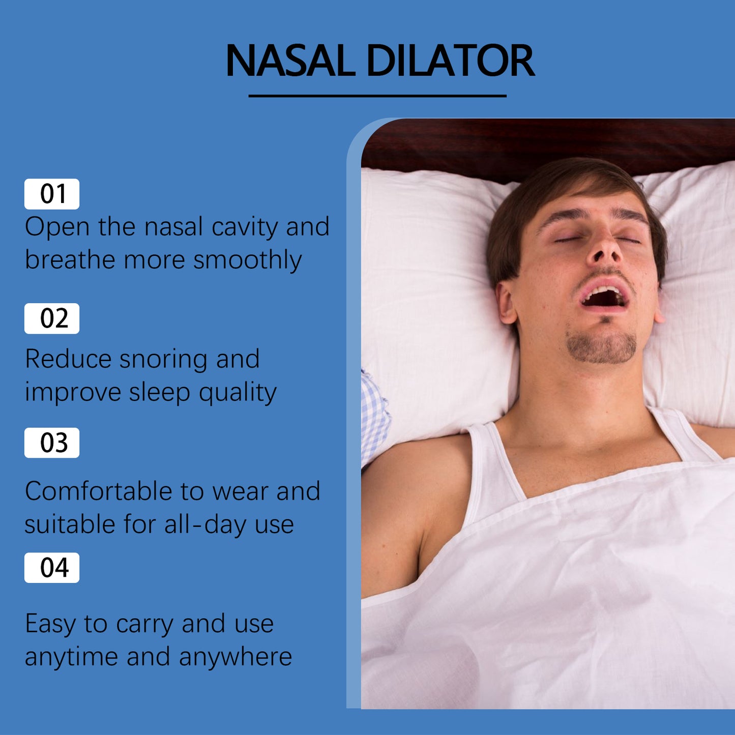 South Moon Anti-Snoring Patch Set Care For Nasal Discomfort Snoring Open Mouth Sleep Care Patch