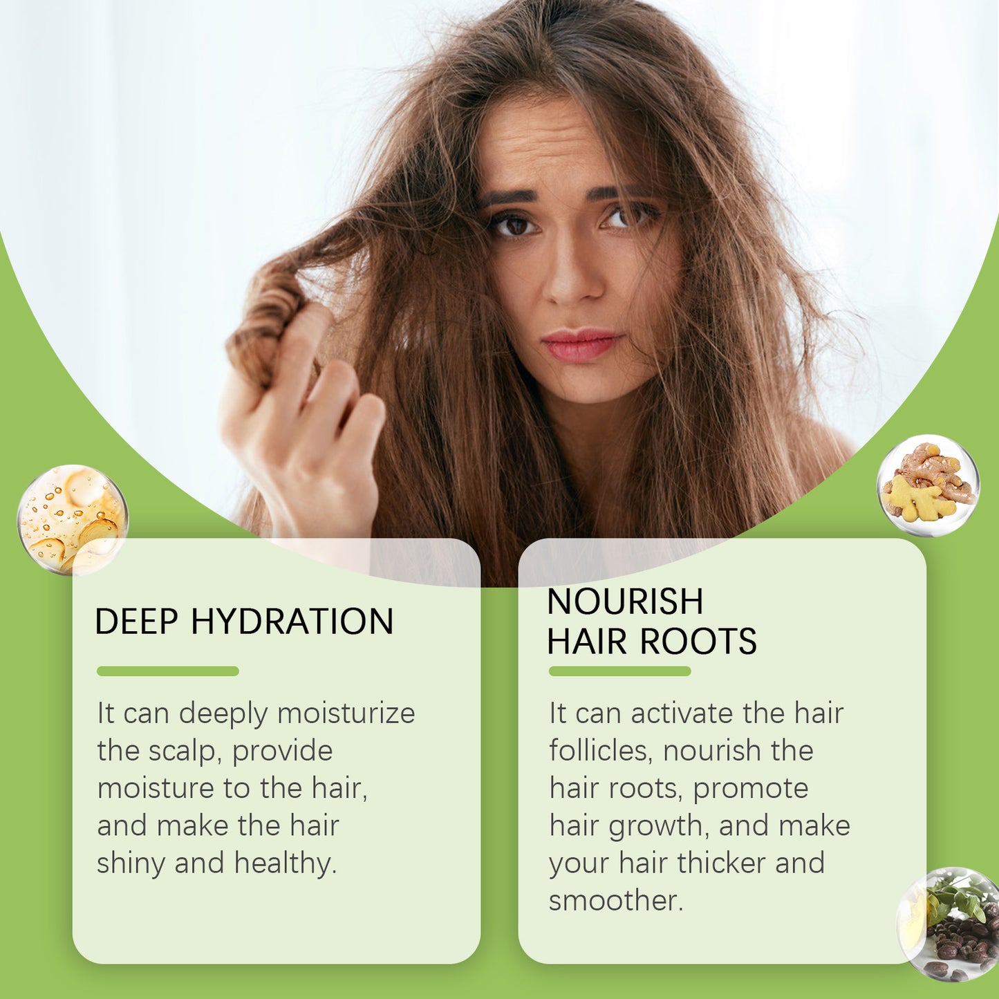 Hoegoa Batana Hair Care Essential Oil, Hair Care Essential Oil Nourishing And Nourishing Hair Root Essential Oil