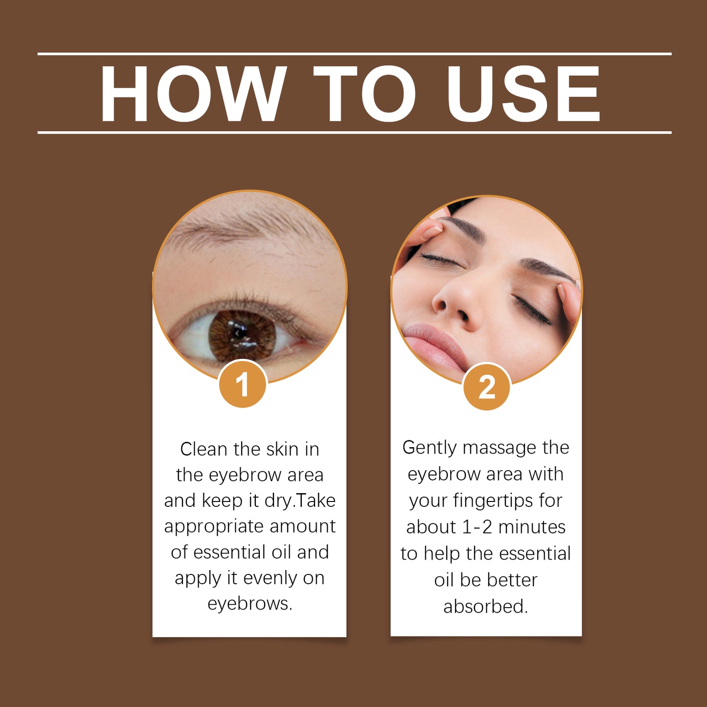 West&Month Eyebrow Care Essential Oil, Gentle Moisturizing Brow Root Sweet Natural Beauty Care Solution