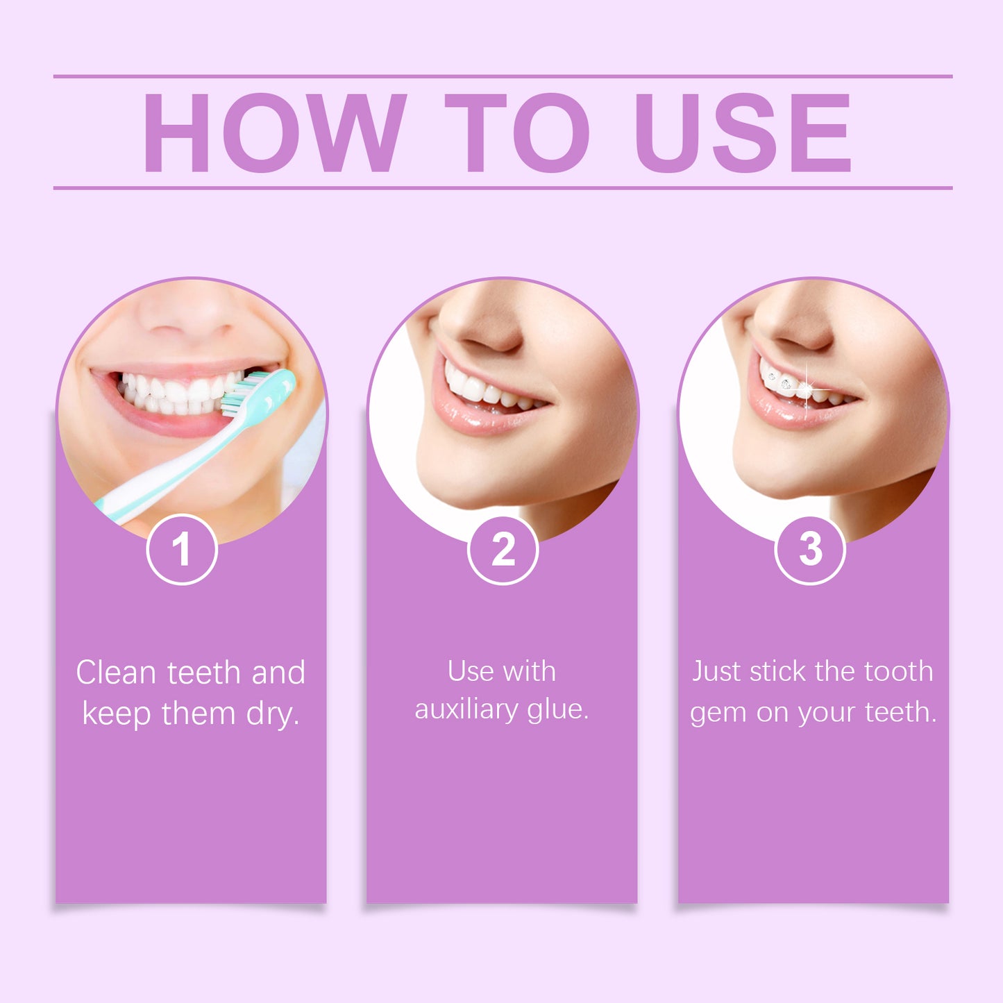 Crystal Dental Diamond Sparkle Dental Diamond Decorative Fashion Beauty Stickers To Enhance Smile Light Portable Crystal Dental Diamond