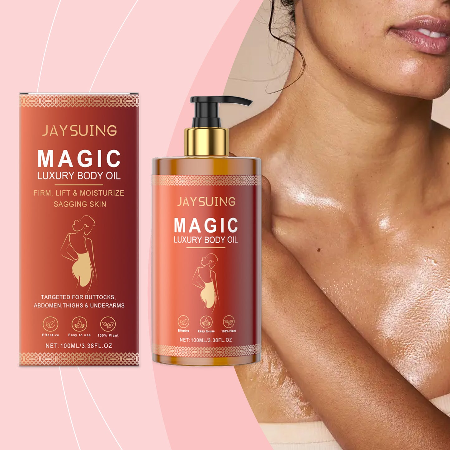 Jaysuing The Firming And Nourishing Body Oil, Gently Moisturizes The Skin All Over The Body On A Daily Basis And Is An Essential Oil For Body Massage And Care