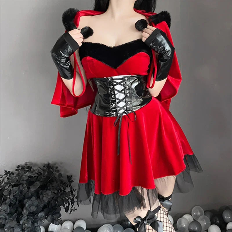 “Fantasías Eróticas en un Solo Set” (Vestido de enfermera cosplay para mujer, falda sexy para adulto, uniforme de dama pirata, lencería tentadora sexy, disfraz femenino de Halloween)